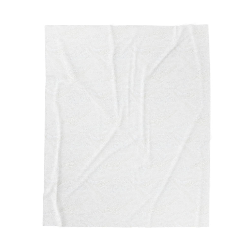 Zebra print plush blanket folded, showing soft velveteen texture