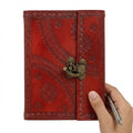 Leather Travel Journal with Lock