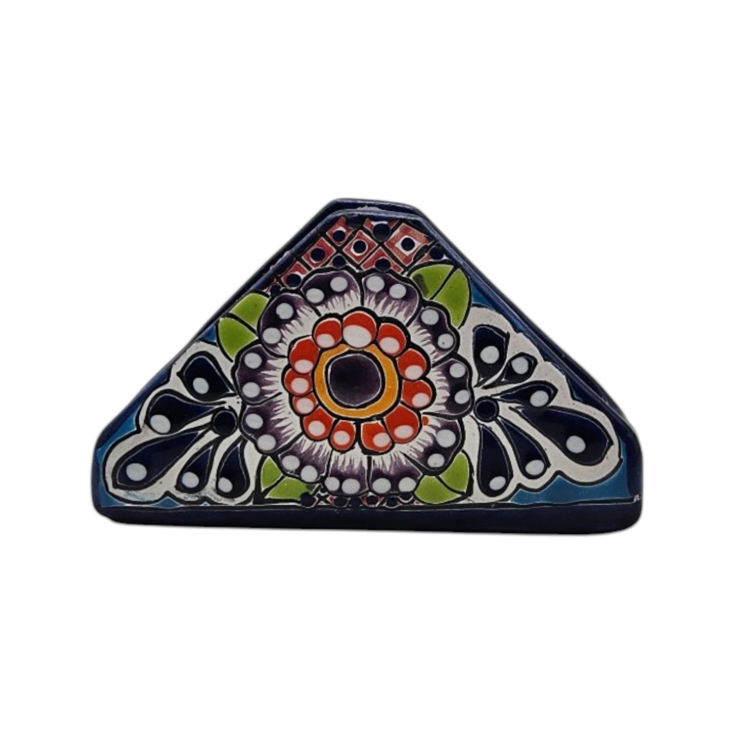 Talavera Napkin Holder | Hand-Painted Mexican Ceramic Decor