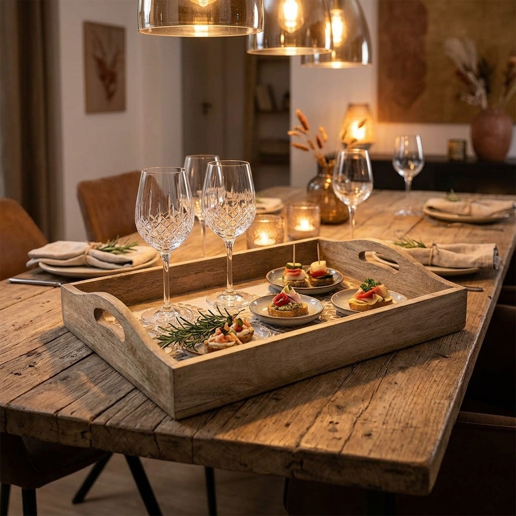 Wooden Serving Tray II
