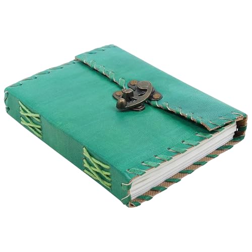 Emerald Leather Bound Travel Diary