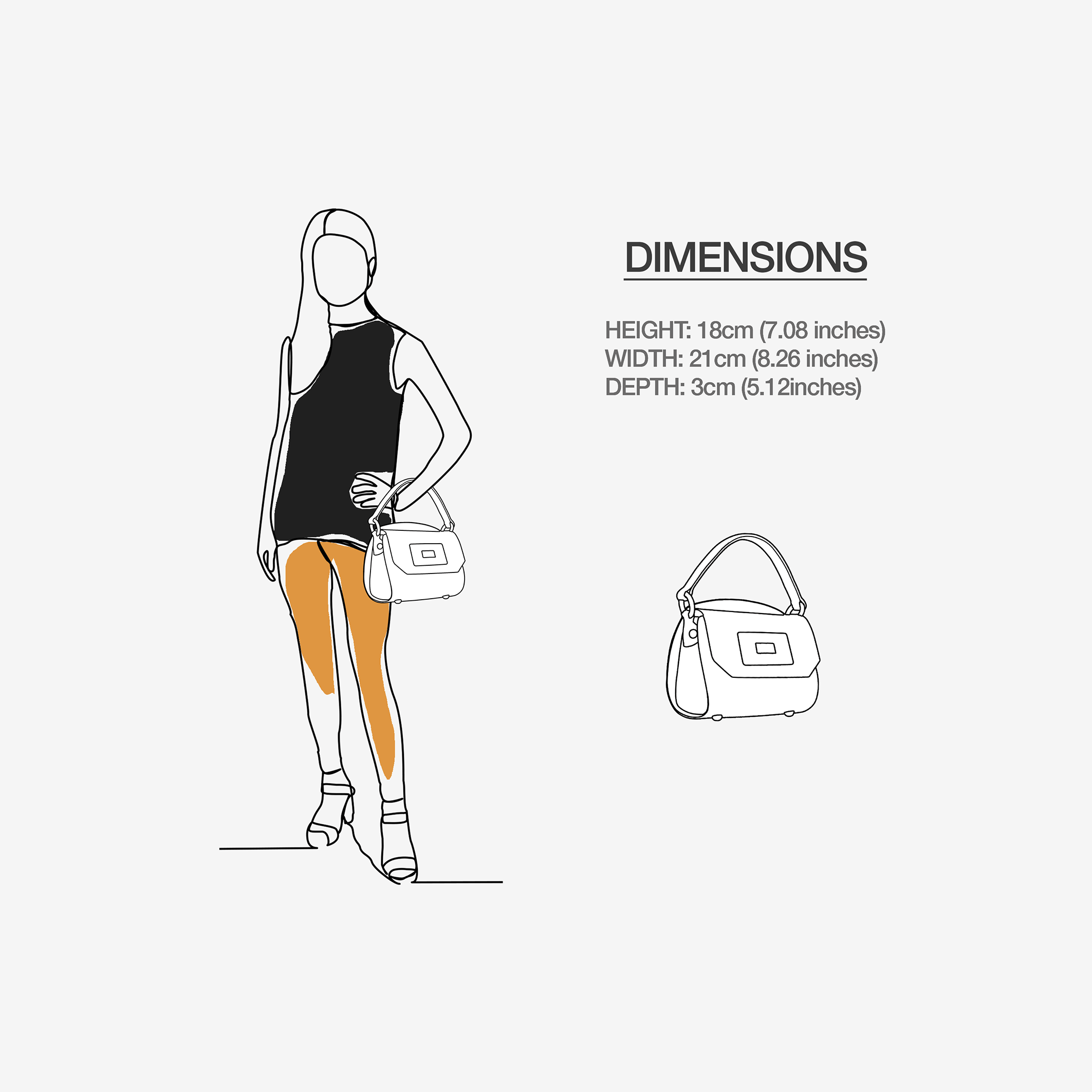Handbag BYMANYC ® New York – Vegan Mini Trunk in Urban Elegance