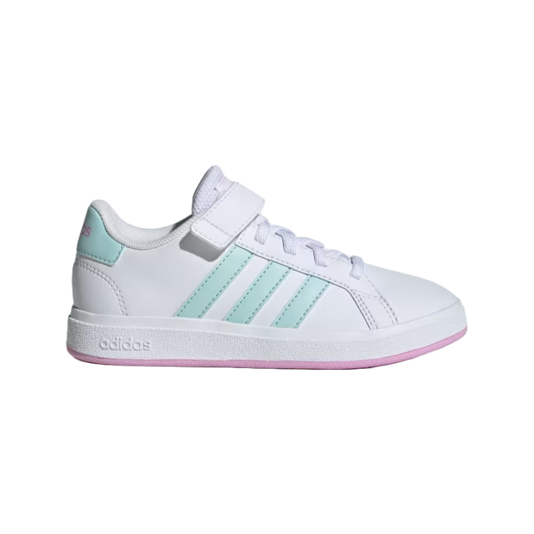 adidas Unisex Kid's Grand Court 2.0  Elastic Lace Shoes