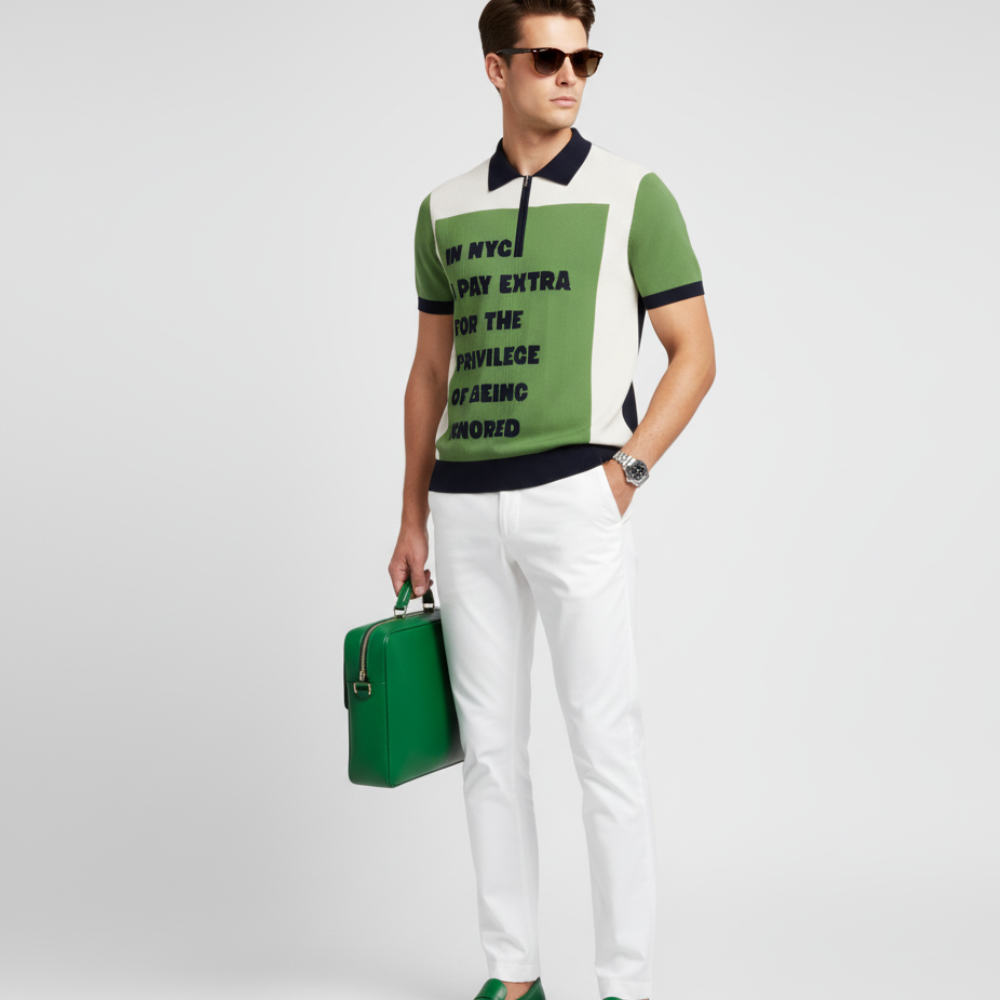 WALL STREET Cashmere Polo BYMANYC ® New York