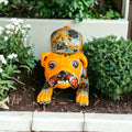 Handmade Talavera Pug Statue | Colorful Mexican Dog Art