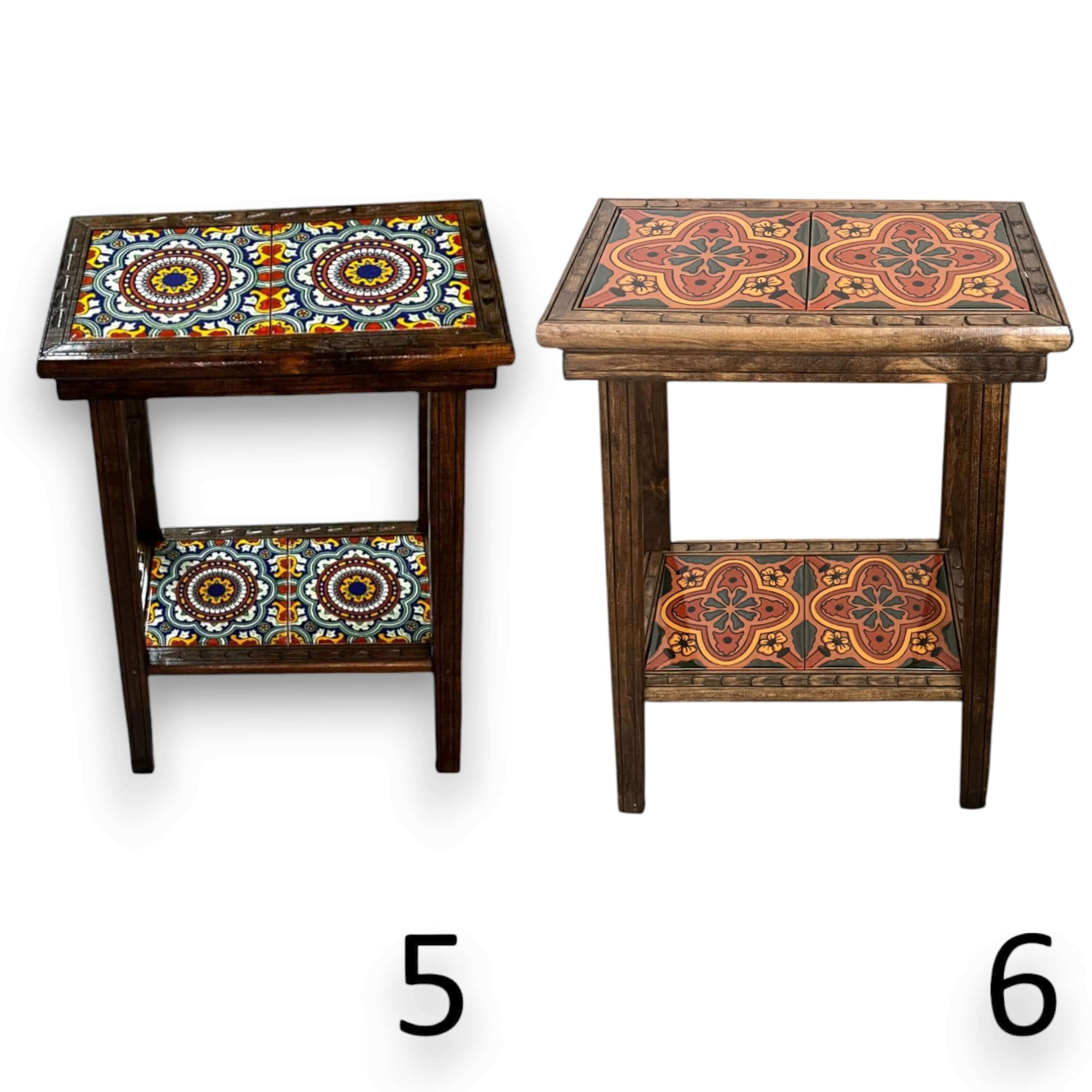 Talavera Tile End Table
