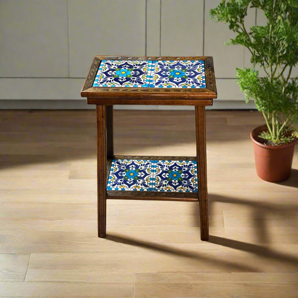 Talavera Tile End Table