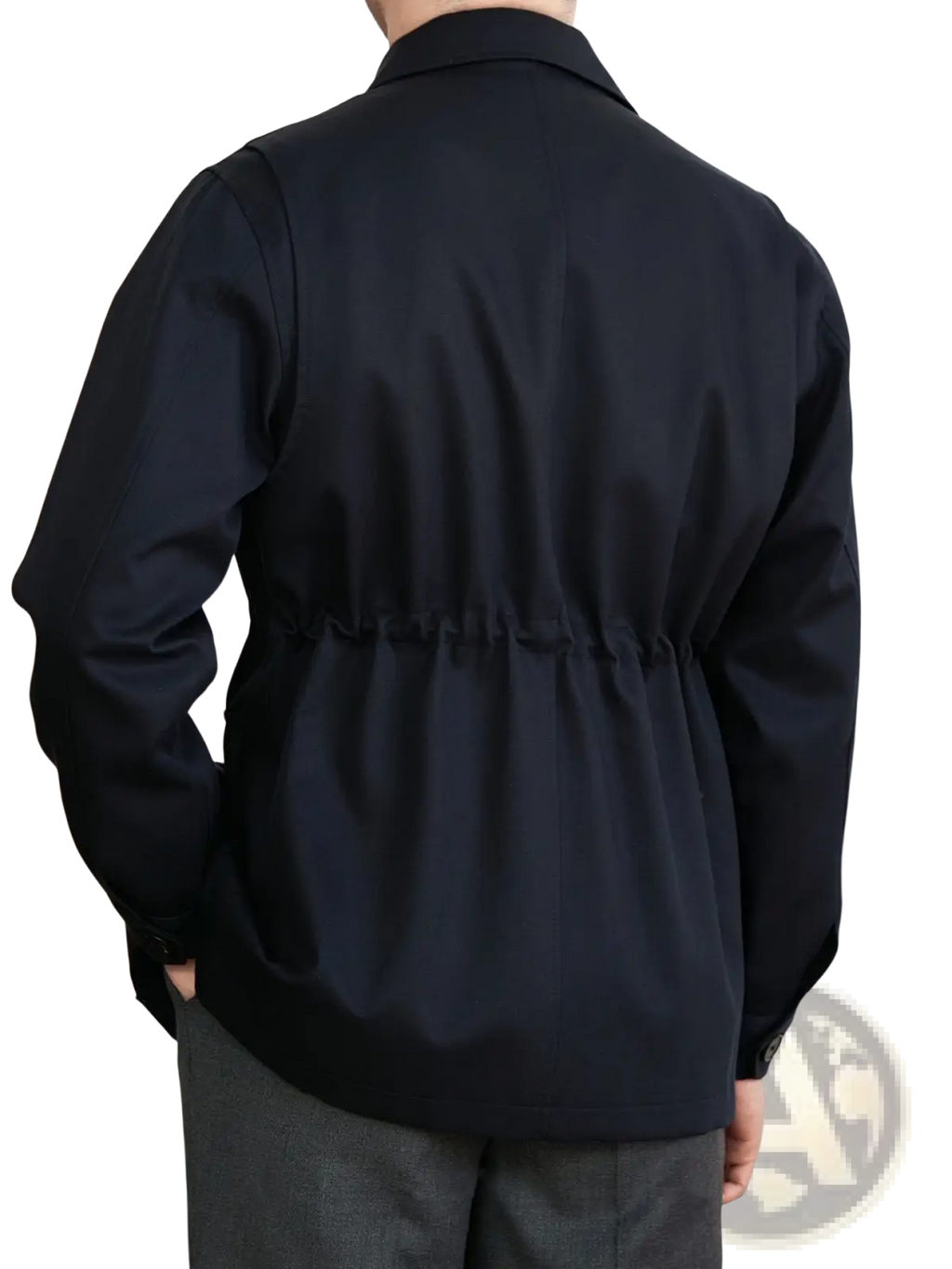 Men's Lyocell Blend Utility Safari Jacket with Flap Pockets